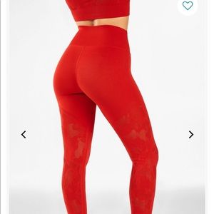 Fabletics red leggings